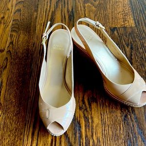 Stuart weitzman sling back wedge gorgeous for spring with jeans or dress